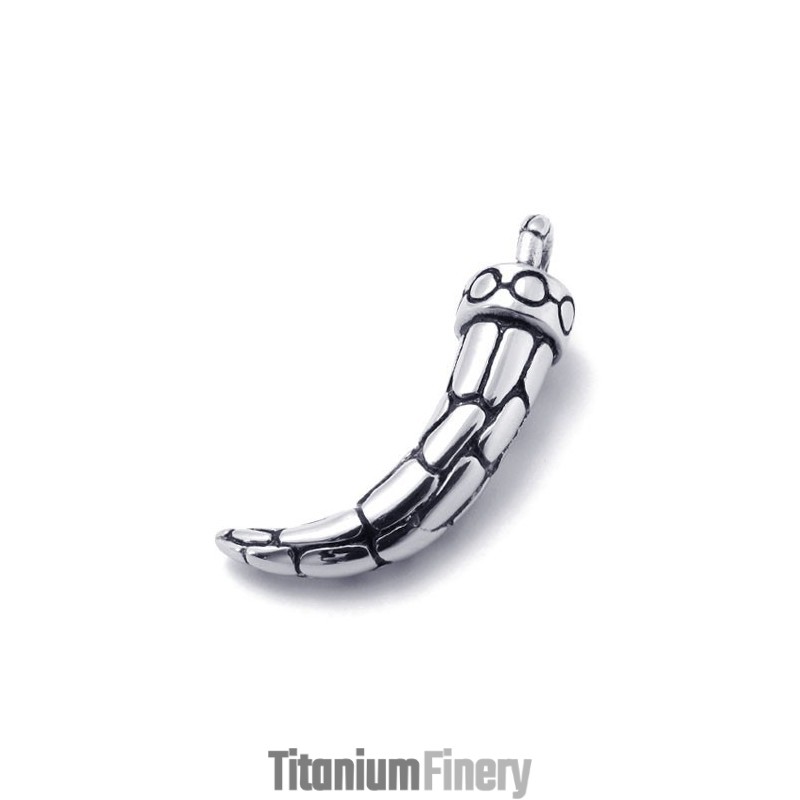 Titanium Ox Horn Pendant Titanium Ox Horn Pendant