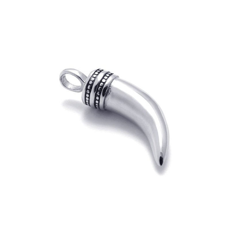 Titanium Pendant With Ox Horn Titanium Pendant With Ox Horn