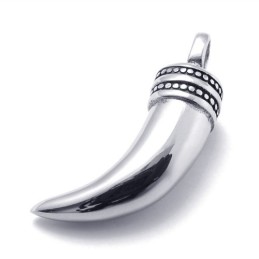 Titanium Pendant With Ox Horn
