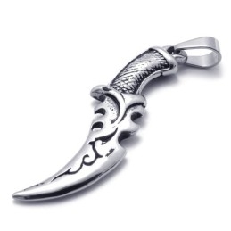 Knife Titanium Pendant
