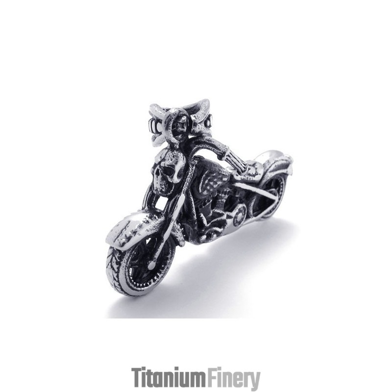 Titanium Motorcycle Pendant