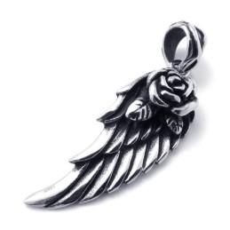 Titanium Feather Pendant