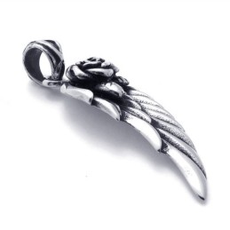 Titanium Feather Pendant