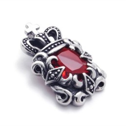 Titanium Pendant With Red Zircon