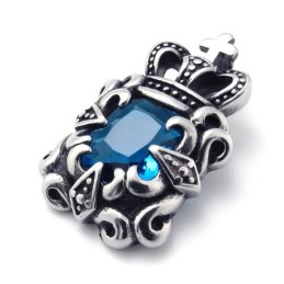 Titanium Pendant With Blue Zircon