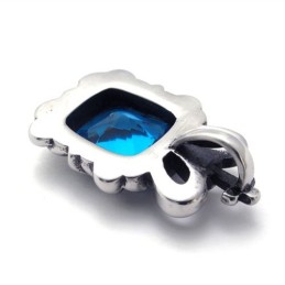 Titanium Pendant With Blue Zircon