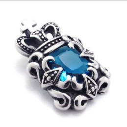 Titanium Pendant With Blue Zircon