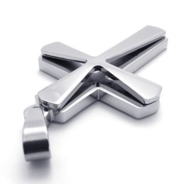 Overlay Titanium Cross Pendant
