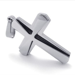 Overlay Titanium Cross Pendant