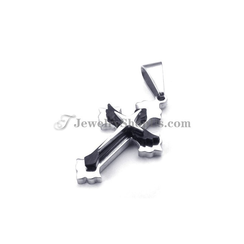 Fashion Black Titanium Cross Pendant For Women Fashion Black Titanium Cross Pendant For Women