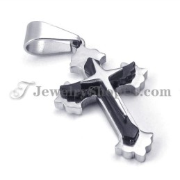 Fashion Black Titanium Cross Pendant For Women