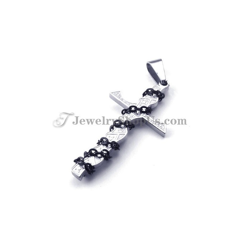 Elegant Cross Titanium Pendant Elegant Cross Titanium Pendant