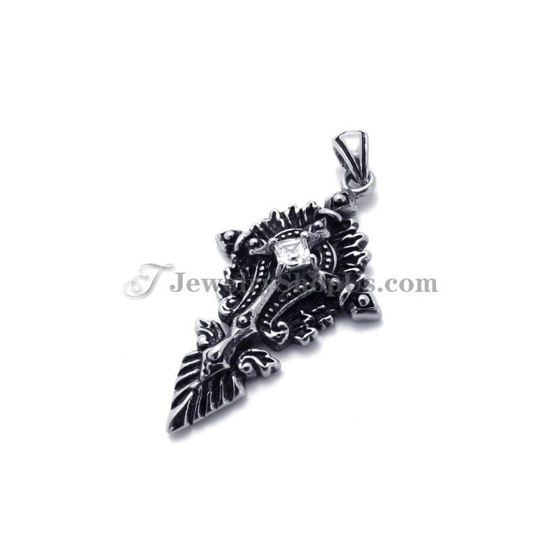 Fashion Titanium Pendant With Zircon Fashion Titanium Pendant With Zircon
