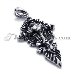 Fashion Titanium Pendant With Zircon