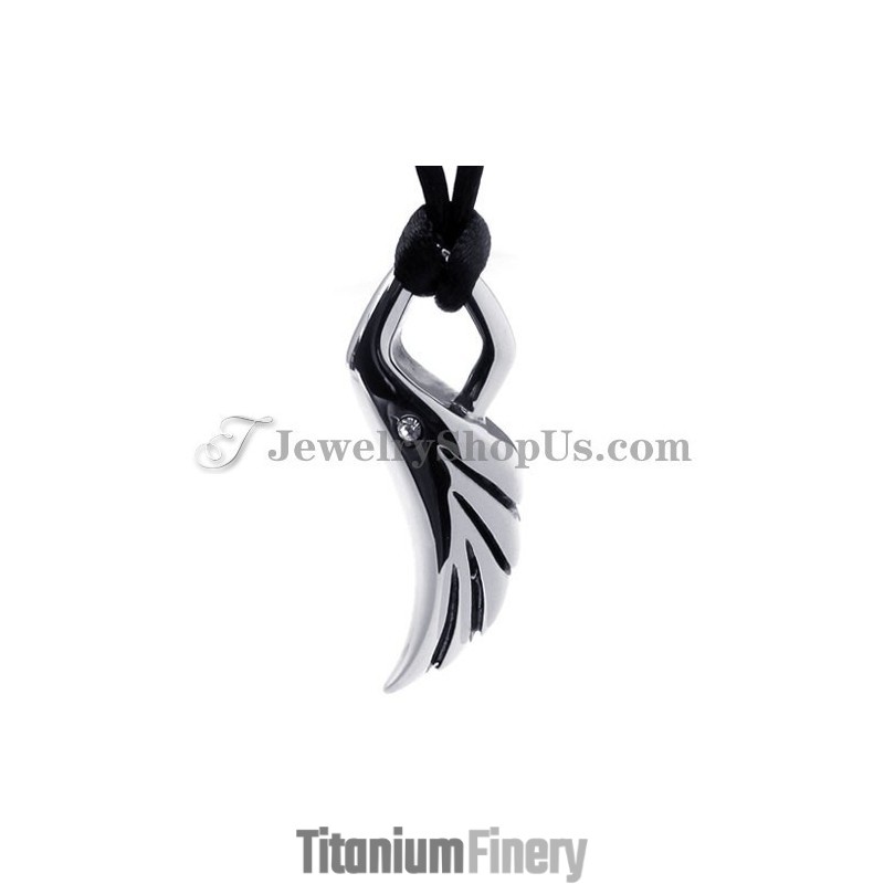 Elegant Wing Titanium Pendant Elegant Wing Titanium Pendant