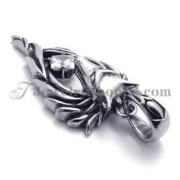 Fashion Wolf Head Pendant With Zircon