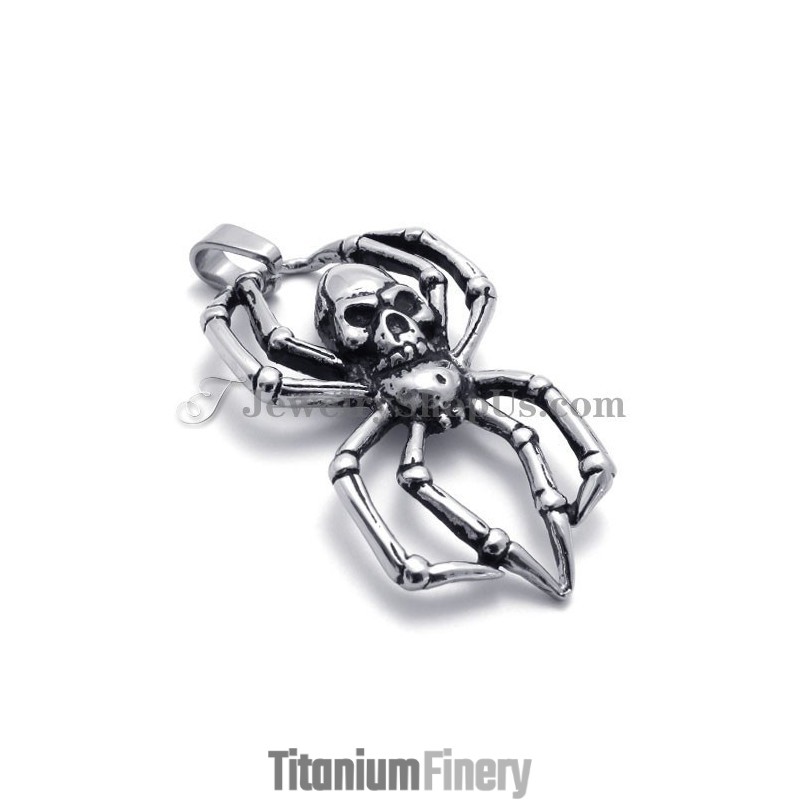 Fashion Titanium Spider Pendant