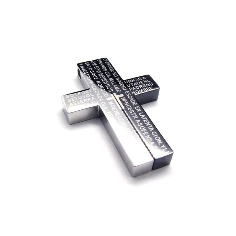 Men's Black Pure Titanium Cross Necklace Pendant (New) Men's Black Pure Titanium Cross Necklace Pendant (New)