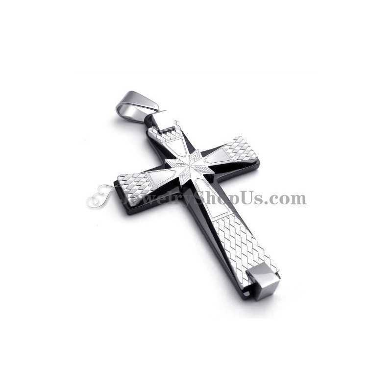 Elegant Black Titanium Cross Pendant Elegant Black Titanium Cross Pendant