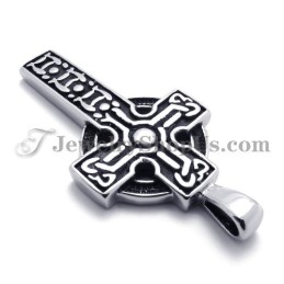 Elegant Cross Titanium Pendant