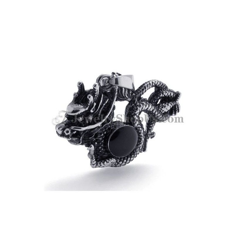 Fashion Dragon Titanium Pendant With Zircon Fashion Dragon Titanium Pendant With Zircon