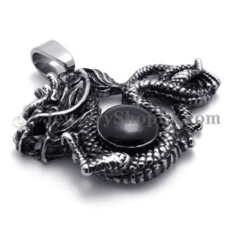 Fashion Dragon Titanium Pendant With Zircon
