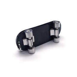 Men's Pure Titanium Skateboard Pendant Cross Necklace