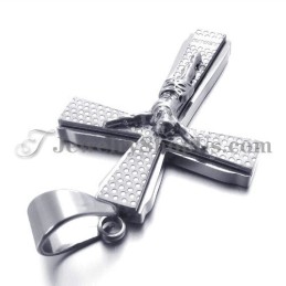 Elegant Titanium Cross Of Jusus Pendant