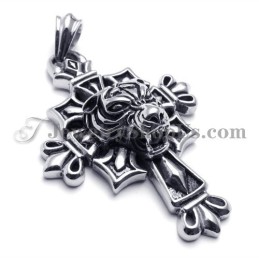 Classical Black Cross Titanium Pendant