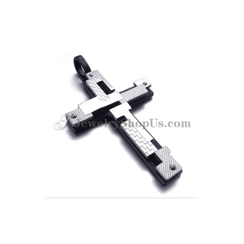 Fashion Black Titanium Cross Pendant Fashion Black Titanium Cross Pendant
