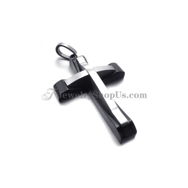 Elegant Titanium Black Cross Pendant Elegant Titanium Black Cross Pendant