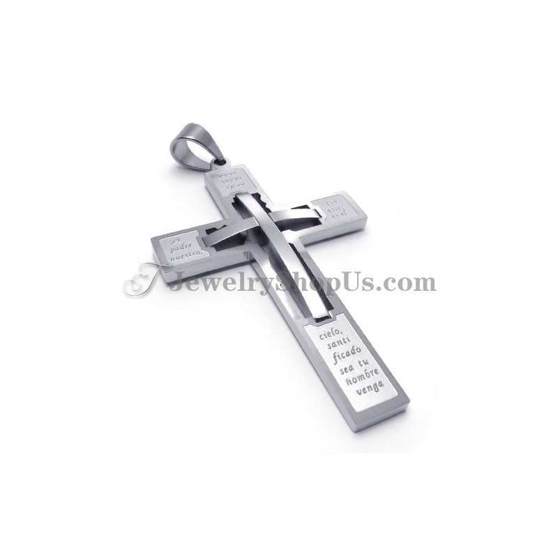 Elegant Cross Titanium Pendant Elegant Cross Titanium Pendant