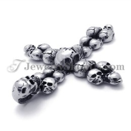 Fashion Skulls Cross Titanium Pendant