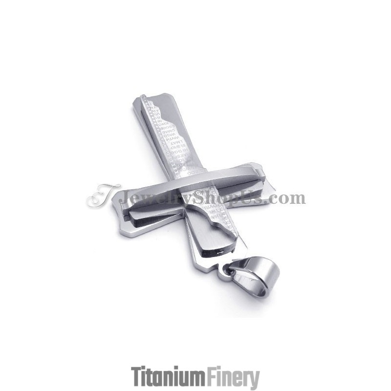 Gorgeous Silver Titanium Cross Pendant Gorgeous Silver Titanium Cross Pendant