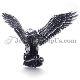 Eagle And Snake Titanium Pendant