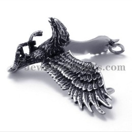 Eagle And Snake Titanium Pendant