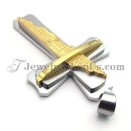 Gorgeous Gold Titanium Cross Pendant