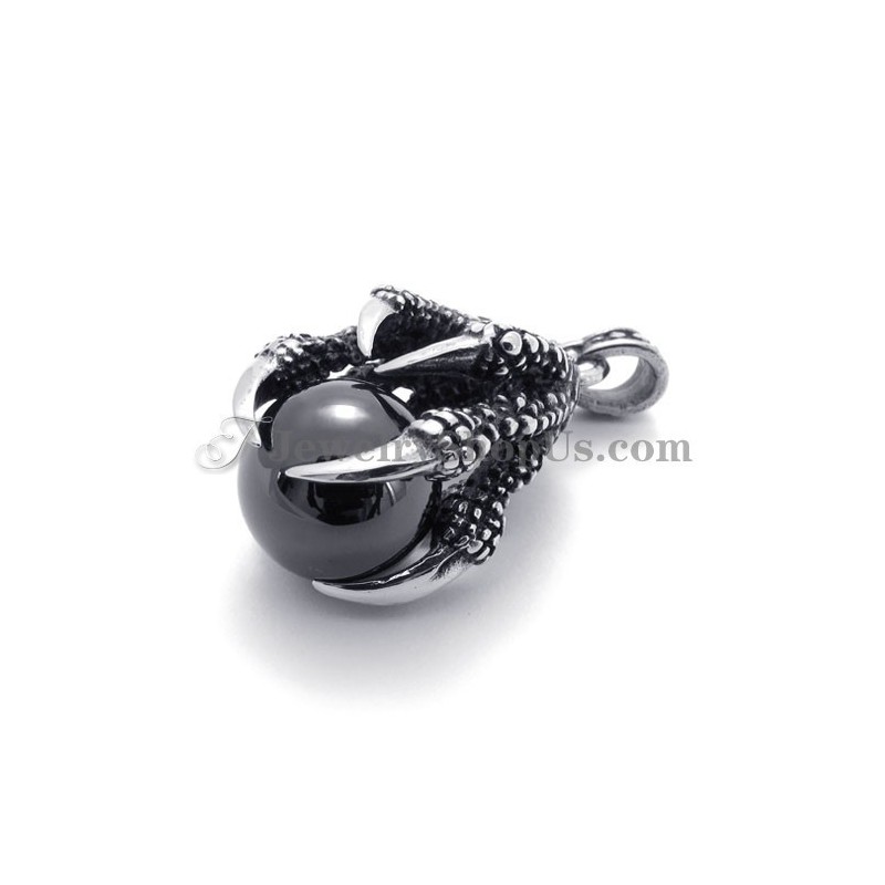 Eagle Claw Titanium Pendant With Zircon