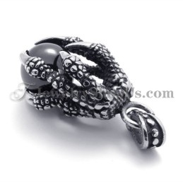 Eagle Claw Titanium Pendant With Zircon