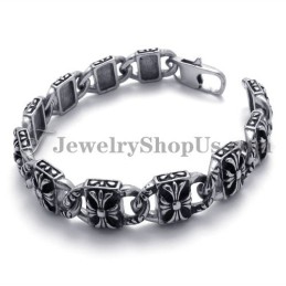 Fashion Cross Titanium Bracelet