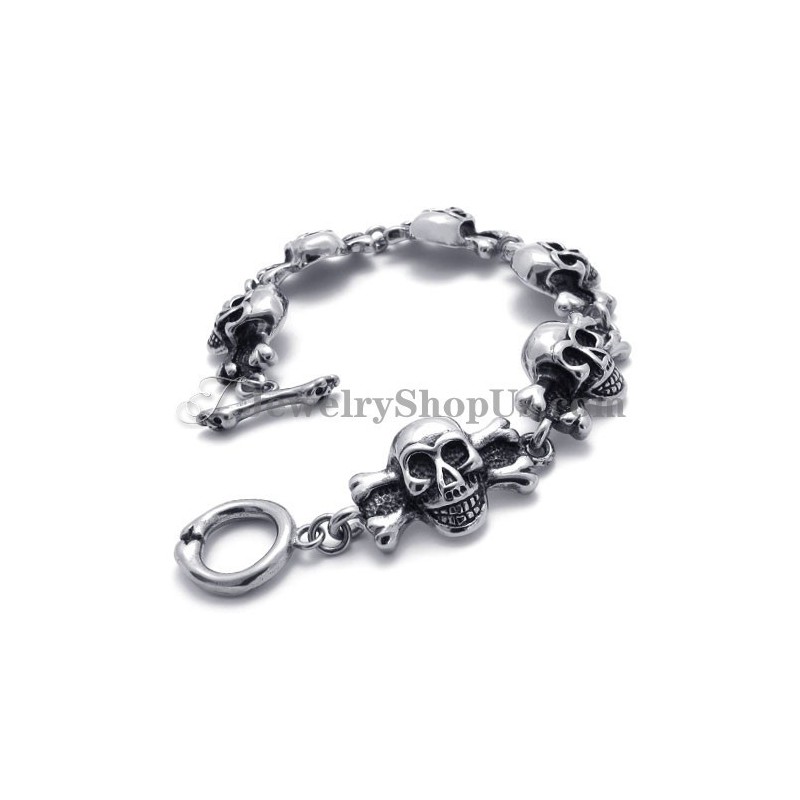 Fashion Titanium Skulls Bracelet Fashion Titanium Skulls Bracelet