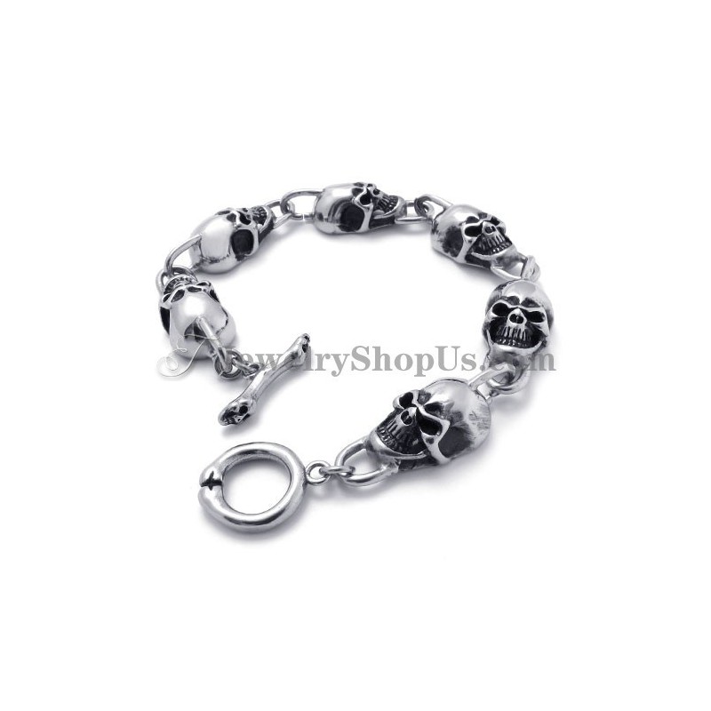 Fashion Skulls Titanium Bracelet Fashion Skulls Titanium Bracelet