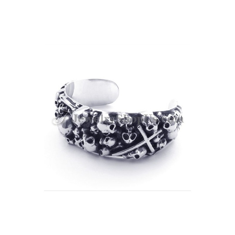 Titanium Skulls Bracelet