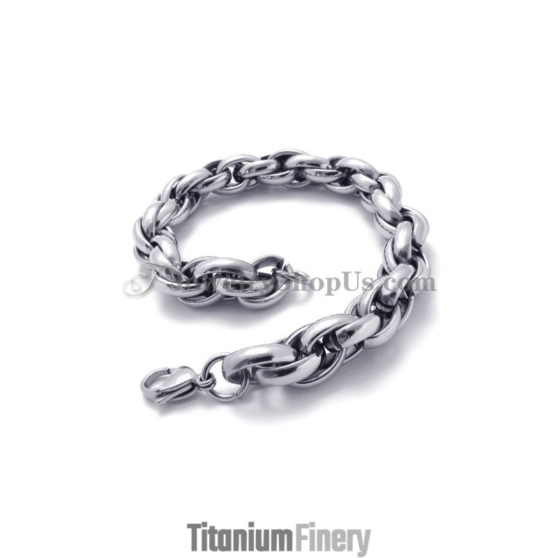 Fashion Silver Titanium Bracelet