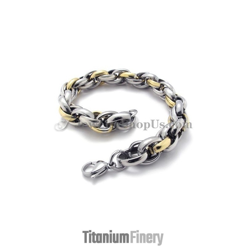 Fashion Gold Titanium Bracelet