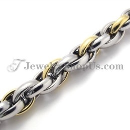 Fashion Gold Titanium Bracelet
