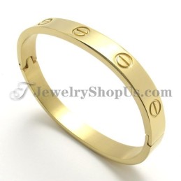 Elegant Gold Titanium Bracelet For Women