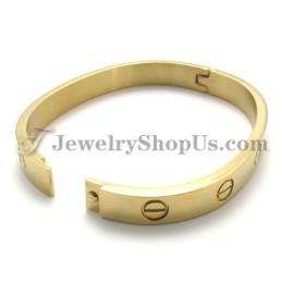 Elegant Gold Titanium Bracelet For Women