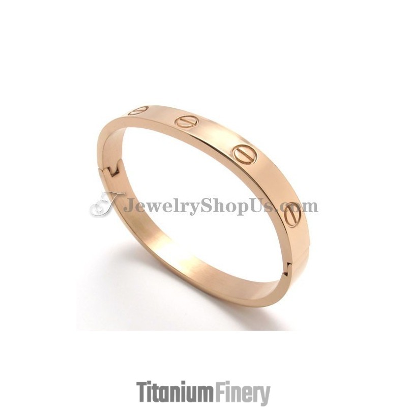 Elegant Titanium Rose Gold Bracelet For Women Elegant Titanium Rose Gold Bracelet For Women