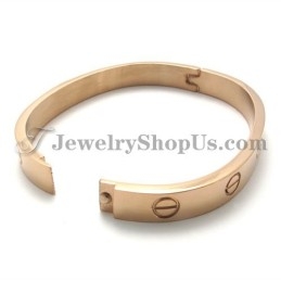 Elegant Titanium Rose Gold Bracelet For Women